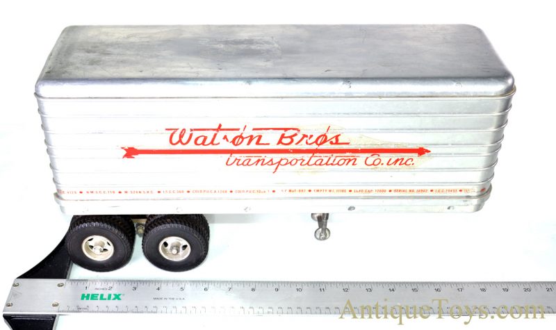 Original Rare Smith-Miller, Inc. “Smitty Toys” Watson Bros. Transportation Mack Tractor Semi-Trailer <FONT COLOR="ff000 ">*SOLD*</font> - Image 11