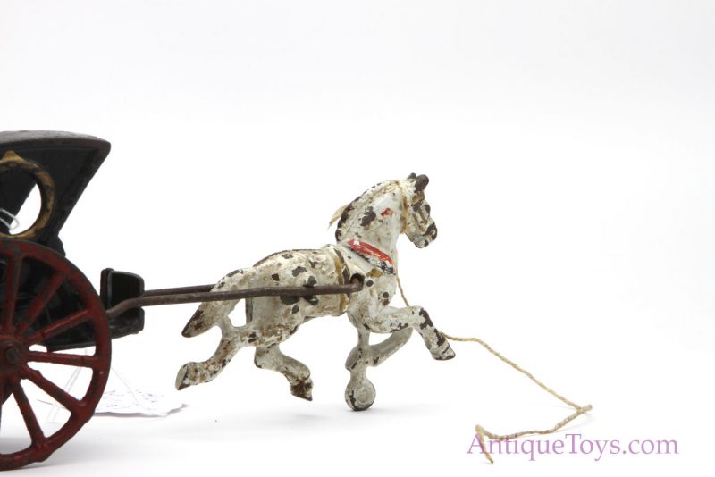 Dent 1910 Cast Iron Horse and Cab Number 57 <FONT COLOR="ff000 ">*SOLD*</font> - Image 7