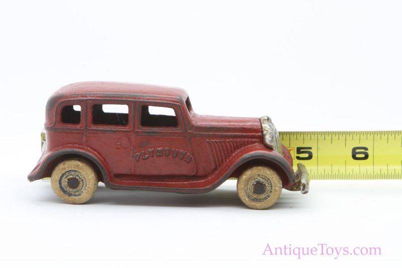 Arcade Plymouth Cast Iron Car Toy<FONT COLOR="ff000 ">*SOLD*</font> - Image 4