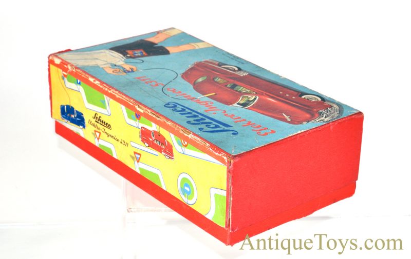 Schuco Elektro Ingenico 5311 German Tin Litho Battery Op. Remote Controlled Maroon Sedan with Box & Accessories <FONT COLOR="ff000 ">*SOLD*</font> - Image 14