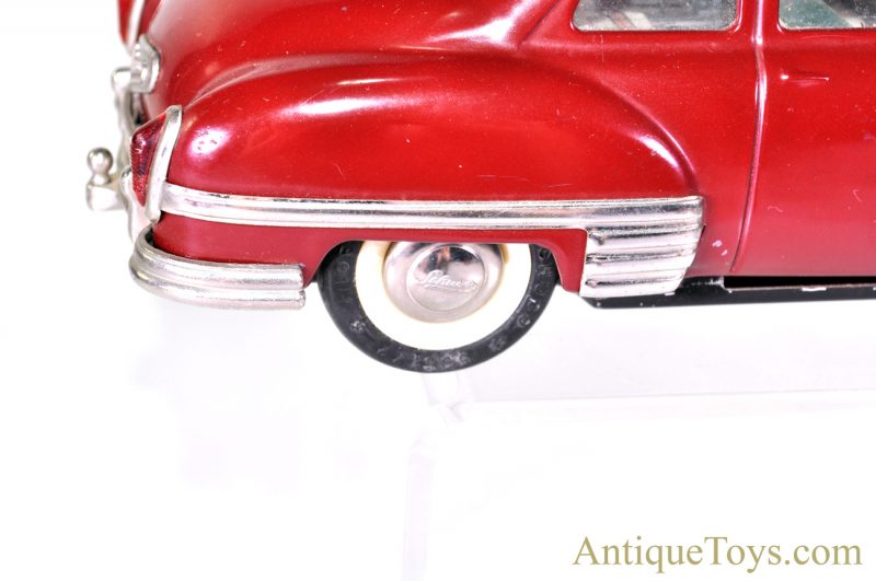 Schuco Elektro Ingenico 5311 German Tin Litho Battery Op. Remote Controlled Maroon Sedan with Box & Accessories <FONT COLOR="ff000 ">*SOLD*</font> - Image 4