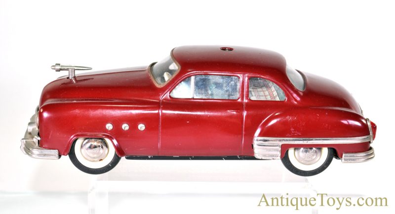 Schuco Elektro Ingenico 5311 German Tin Litho Battery Op. Remote Controlled Maroon Sedan with Box & Accessories <FONT COLOR="ff000 ">*SOLD*</font> - Image 6
