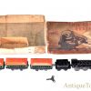 Girard Joy Line Flyer “O” Gauge Lithograph Wind Up Cast Iron Locomotive with #357 Tin Coach Train Cars and Box for Sale <FONT COLOR="ff000 ">*SOLD*</font>