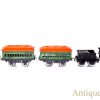 Girard Joy Line Flyer “O” Gauge Lithograph Wind Up Cast Iron Locomotive with #357 Tin Coach Train Cars and Box for Sale <FONT COLOR="ff000 ">*SOLD*</font> - Image 6