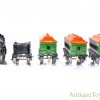 Girard Joy Line Flyer “O” Gauge Lithograph Wind Up Cast Iron Locomotive with #357 Tin Coach Train Cars and Box for Sale <FONT COLOR="ff000 ">*SOLD*</font> - Image 8