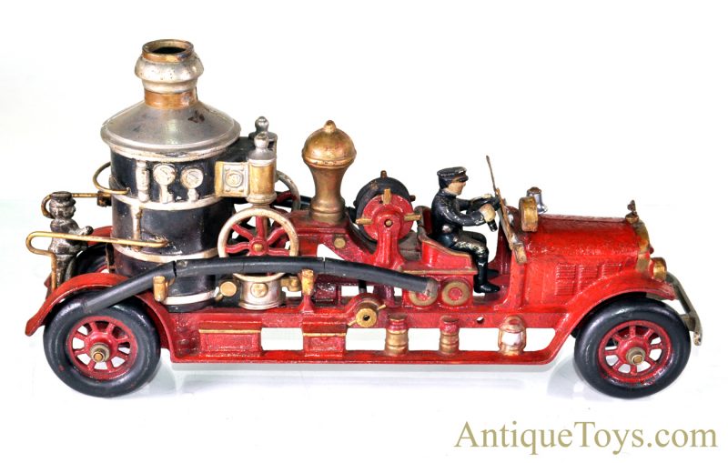 Kenton ca. 1920’s Large Cast Iron Fire Engine Pumper Truck Period Customized for Sale <FONT COLOR="ff000 ">*SOLD*</font>