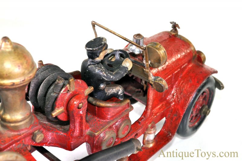 Kenton ca. 1920’s Large Cast Iron Fire Engine Pumper Truck Period Customized for Sale <FONT COLOR="ff000 ">*SOLD*</font> - Image 9