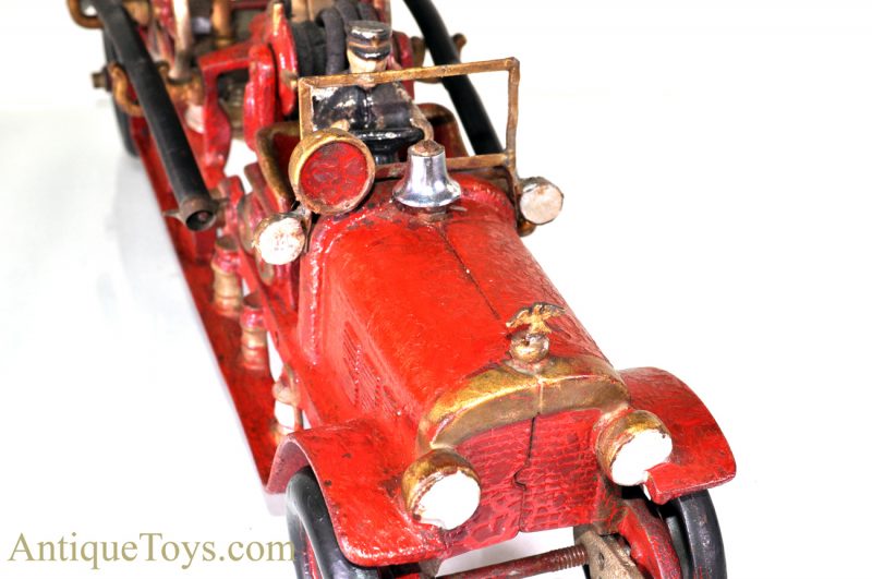 Kenton ca. 1920’s Large Cast Iron Fire Engine Pumper Truck Period Customized for Sale <FONT COLOR="ff000 ">*SOLD*</font> - Image 13