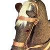 Rare Antique Primitive German Pull Toy Riding Horse on Wooden Platform Museum Piece <FONT COLOR="ff000 ">*SOLD*</font> - Image 5