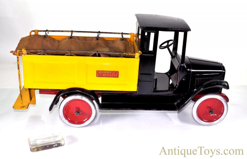 Original ca. 1920’s Buddy L Pressed Steel Ice Delivery Truck <FONT COLOR="ff000 ">*SOLD*</font>
