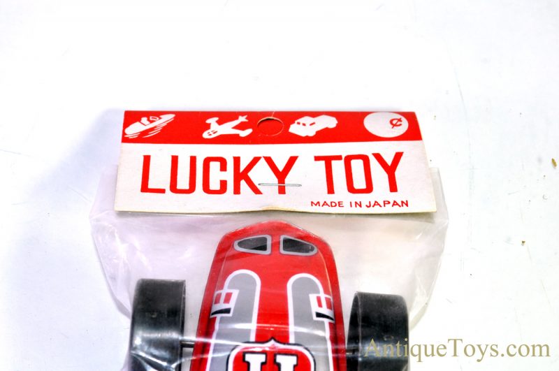 Rare Vintage Lucky Toy Tin Lithograhed Friction Racing Race Car #11 Japan <FONT COLOR="ff000 ">*SOLD*</font> - Image 4