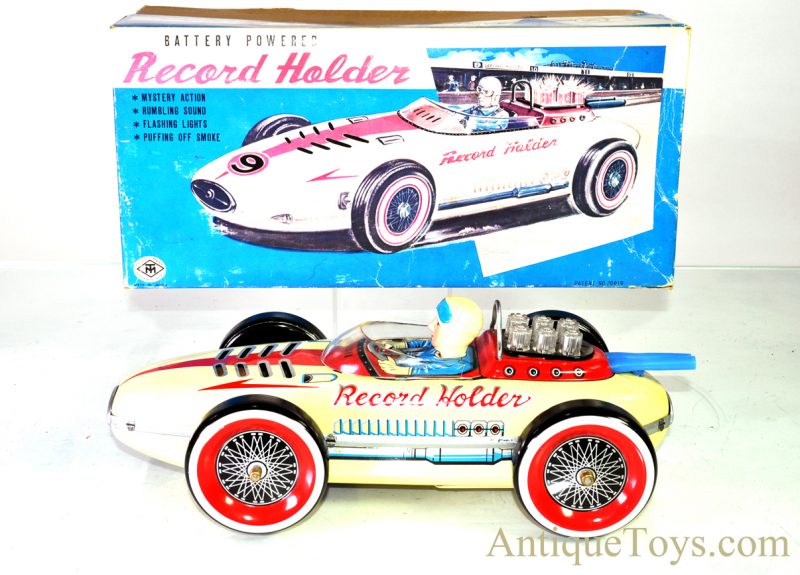 Rare Vintage Masudaya Modern Toys MT Japan Battery Op. Tin Lithographed #9 Race Car with Box <FONT COLOR="ff000 ">*SOLD*</font>