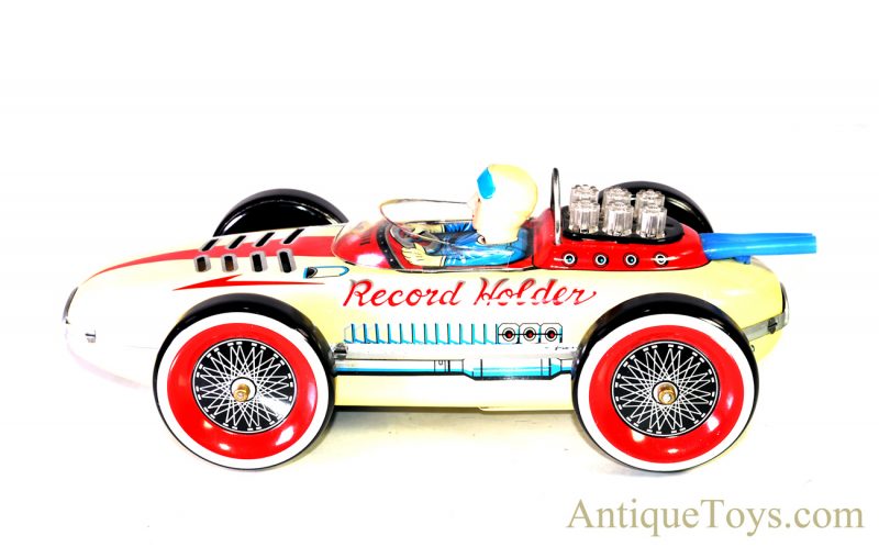 Rare Vintage Masudaya Modern Toys MT Japan Battery Op. Tin Lithographed #9 Race Car with Box <FONT COLOR="ff000 ">*SOLD*</font> - Image 3