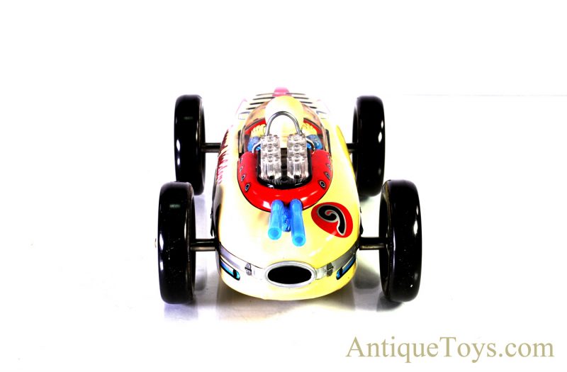 Rare Vintage Masudaya Modern Toys MT Japan Battery Op. Tin Lithographed #9 Race Car with Box <FONT COLOR="ff000 ">*SOLD*</font> - Image 5