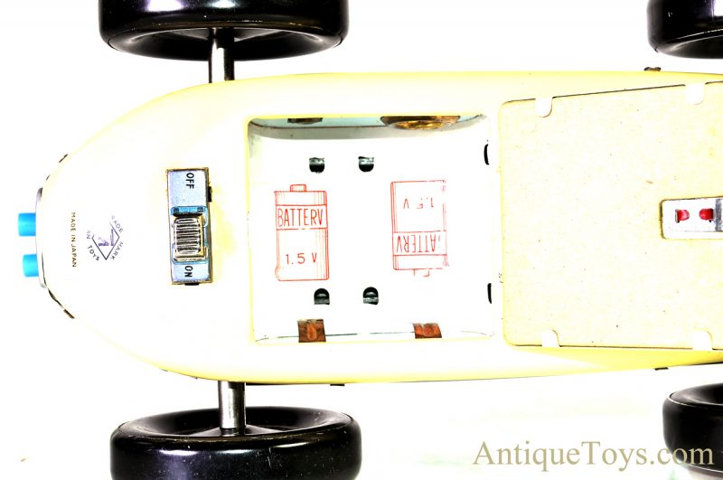 Rare Vintage Masudaya Modern Toys MT Japan Battery Op. Tin Lithographed #9 Race Car with Box <FONT COLOR="ff000 ">*SOLD*</font> - Image 9