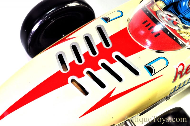 Rare Vintage Masudaya Modern Toys MT Japan Battery Op. Tin Lithographed #9 Race Car with Box <FONT COLOR="ff000 ">*SOLD*</font> - Image 14