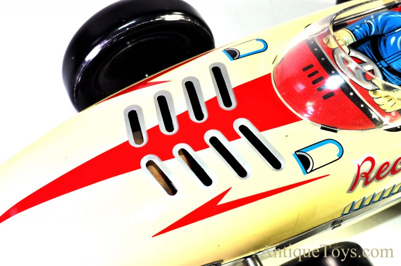 Rare Vintage Masudaya Modern Toys MT Japan Battery Op. Tin Lithographed #9 Race Car with Box <FONT COLOR="ff000 ">*SOLD*</font> - Image 15