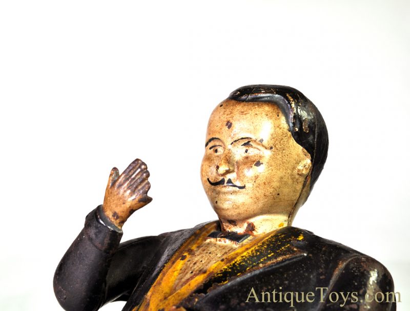J. & E. Stevens Co. Tammany Bank "Little Fat Man" Cast Iron Mechanical Bank No. 230 <FONT COLOR="ff000 ">*SOLD*</font> - Image 15