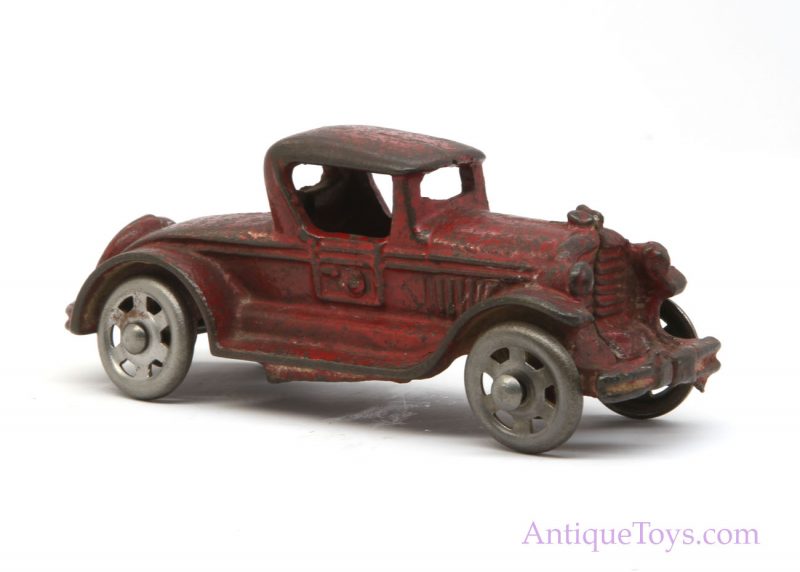 AC Williams Red Cast Iron CoupeConvertible Car <FONT COLOR="ff000 ">*SOLD*</font>