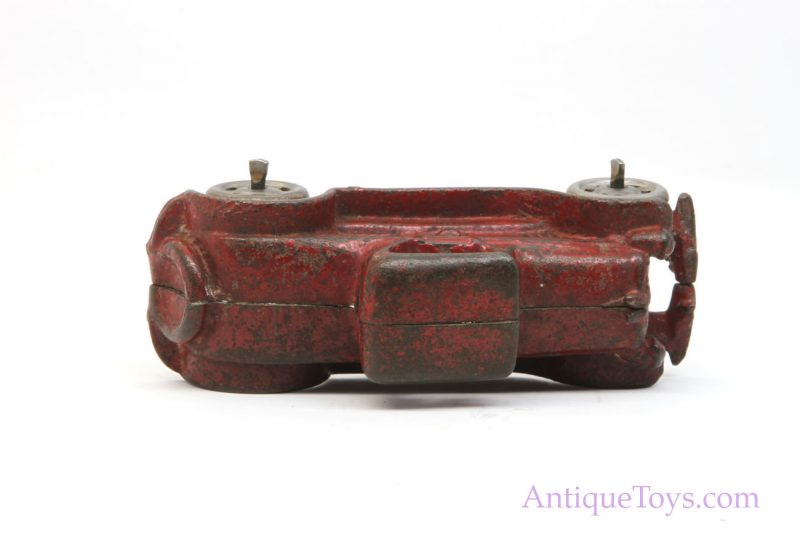 AC Williams Red Cast Iron CoupeConvertible Car <FONT COLOR="ff000 ">*SOLD*</font> - Image 4