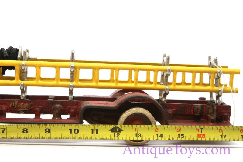 Arcade Cast Iron Mack Fire Truck with Ladders <FONT COLOR="ff000 ">*SOLD*</font> - Image 3