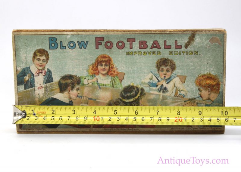 Vintage Blow Football (Soccer) Game “Improved Edition” German Pre-War Toy for Sale - Image 11