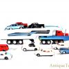 Vintage 1962 Exclusive Sears Shioji Turnpike Auto Transport Pressed Steel 9 Friction Vehicles Japanese with Box <FONT COLOR="ff000 ">*SOLD*</font>
