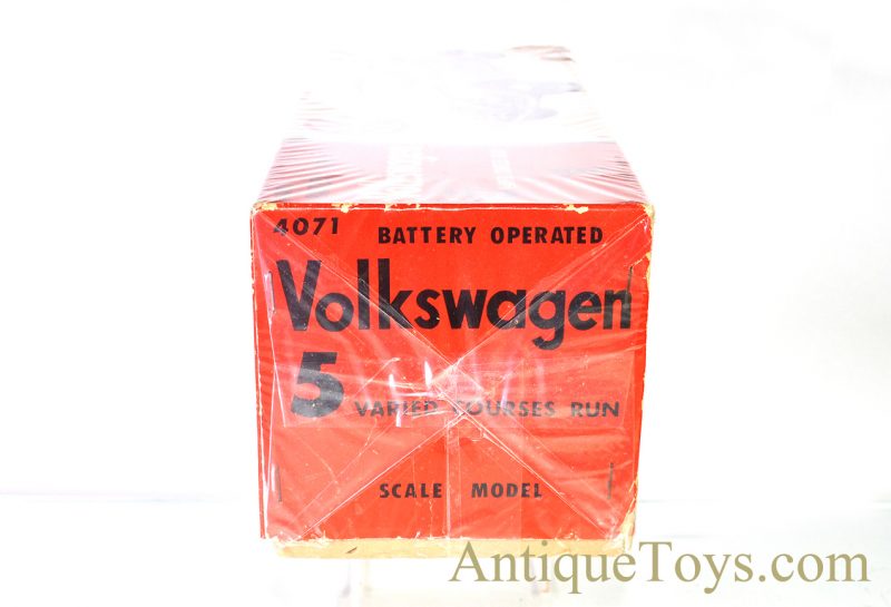 Vintage 1960’s Bandai Battery Op. Tin Lithograph Red Volkswagen Sedan VW Bug Japan #4071 <FONT COLOR="ff000 ">*SOLD*</font> - Image 20