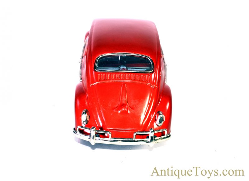 Vintage 1960’s Bandai Battery Op. Tin Lithograph Red Volkswagen Sedan VW Bug Japan #4071 <FONT COLOR="ff000 ">*SOLD*</font> - Image 3