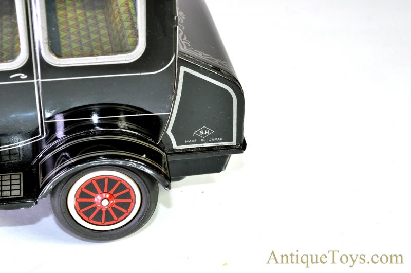 Vintage Horikowa (S.H) Tin Lithographed Battery Op. "Old Timer Car" in Black with Box Japan Toy <FONT COLOR="ff000 ">*SOLD*</font> - Image 4