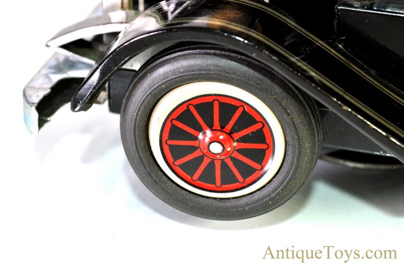 Vintage Horikowa (S.H) Tin Lithographed Battery Op. "Old Timer Car" in Black with Box Japan Toy <FONT COLOR="ff000 ">*SOLD*</font> - Image 6