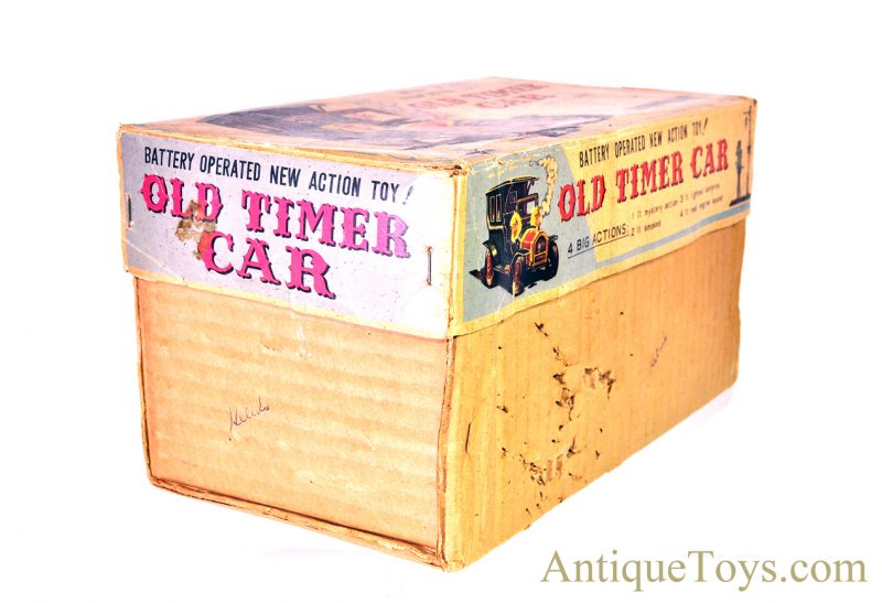 Vintage Horikowa (S.H) Tin Lithographed Battery Op. "Old Timer Car" in Black with Box Japan Toy <FONT COLOR="ff000 ">*SOLD*</font> - Image 14