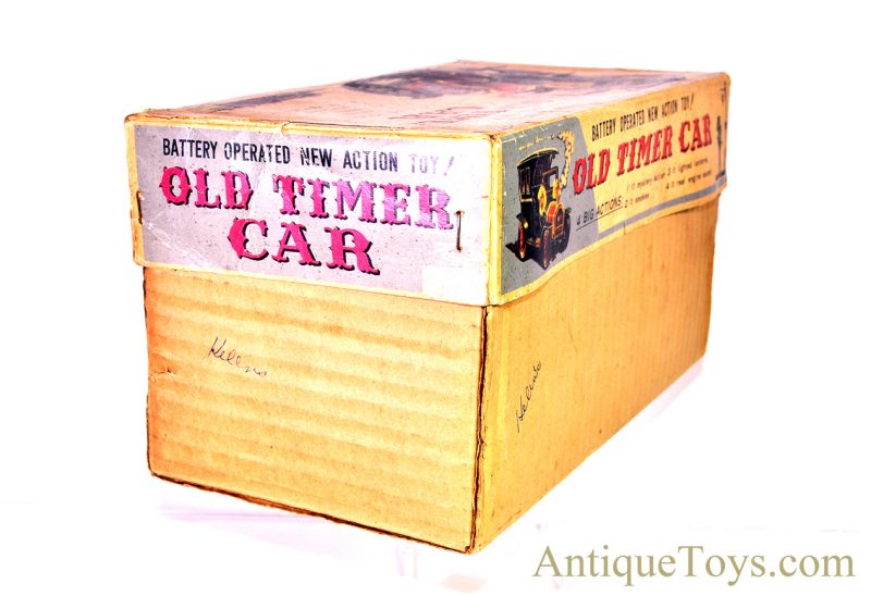 Vintage Horikowa (S.H) Tin Lithographed Battery Op. "Old Timer Car" in Black with Box Japan Toy <FONT COLOR="ff000 ">*SOLD*</font> - Image 15