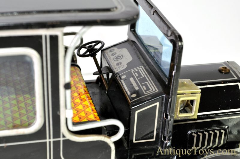 Vintage Horikowa (S.H) Tin Lithographed Battery Op. "Old Timer Car" in Black with Box Japan Toy <FONT COLOR="ff000 ">*SOLD*</font> - Image 7