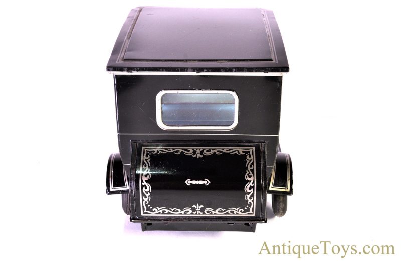 Vintage Horikowa (S.H) Tin Lithographed Battery Op. "Old Timer Car" in Black with Box Japan Toy <FONT COLOR="ff000 ">*SOLD*</font> - Image 9