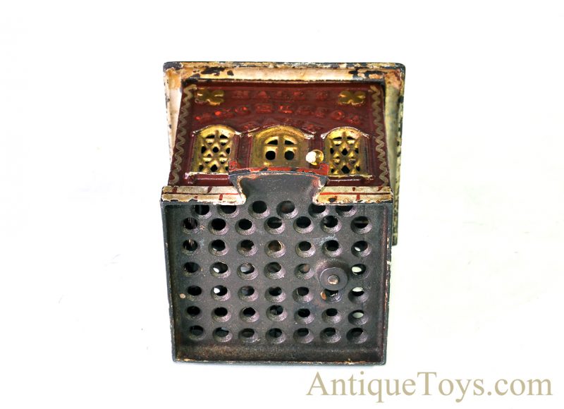 Antique J. & E. Stevens Co. ca. 1869 Cast Iron “Hall's Excelsior Bank” Mechanical Bank <FONT COLOR="ff000 ">*SOLD*</font> - Image 10