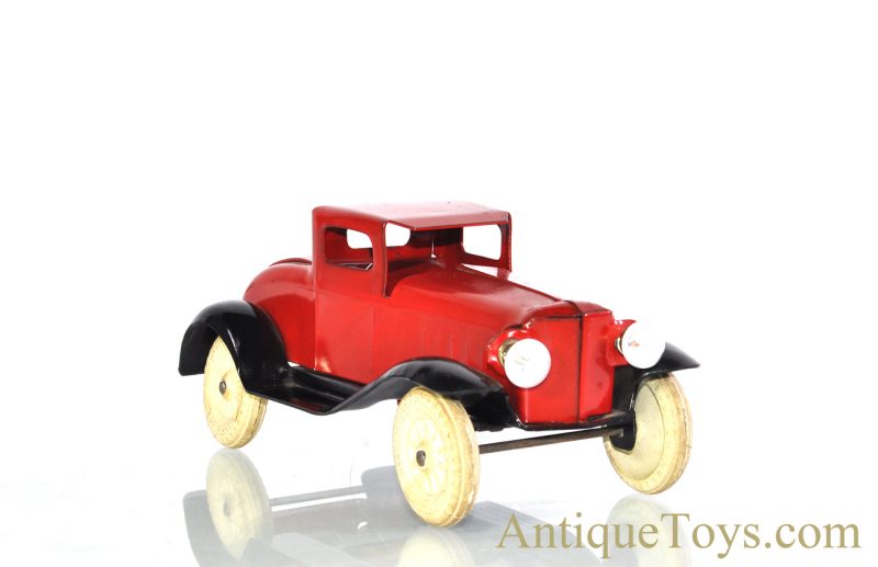 Wyandotte All Metal Products Company Red Pressed Steel #331 Battery Op. Coupe, Rubber Tires, with Original Box f<FONT COLOR="ff000 ">*SOLD*</font> - Image 6