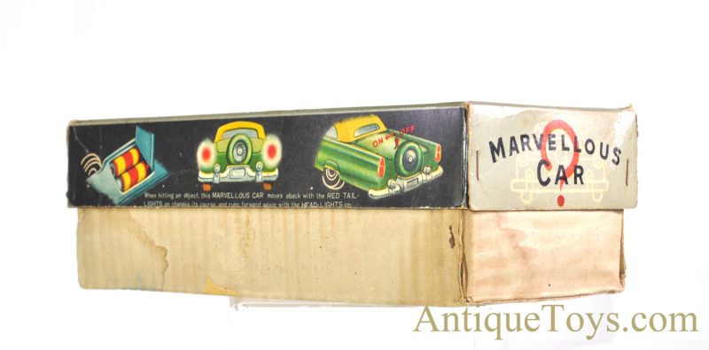Vintage Nomura (TN) "Marvellous Car" Tin Lithographed Battery Operated '56 Thunderbird Speedster, Japanese Toy Car with Box <FONT COLOR="ff000 ">*SOLD*</font> - Image 15