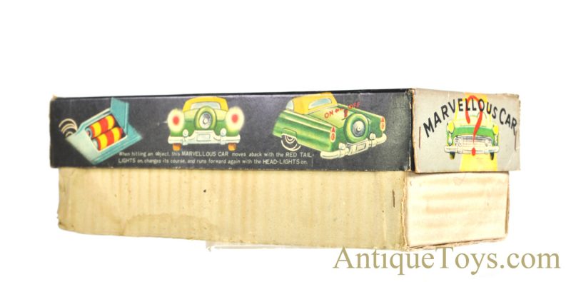 Vintage Nomura (TN) "Marvellous Car" Tin Lithographed Battery Operated '56 Thunderbird Speedster, Japanese Toy Car with Box <FONT COLOR="ff000 ">*SOLD*</font> - Image 16