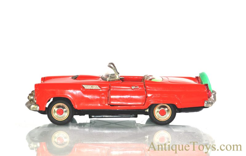 Vintage Nomura (TN) "Marvellous Car" Tin Lithographed Battery Operated '56 Thunderbird Speedster, Japanese Toy Car with Box <FONT COLOR="ff000 ">*SOLD*</font> - Image 3