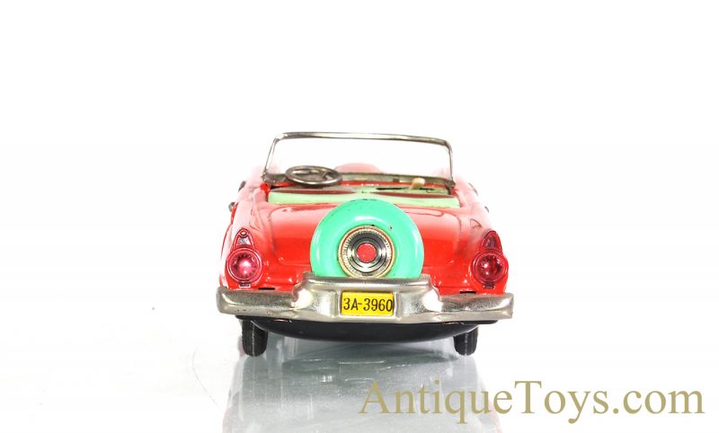 Vintage Nomura (TN) "Marvellous Car" Tin Lithographed Battery Operated '56 Thunderbird Speedster, Japanese Toy Car with Box <FONT COLOR="ff000 ">*SOLD*</font> - Image 5