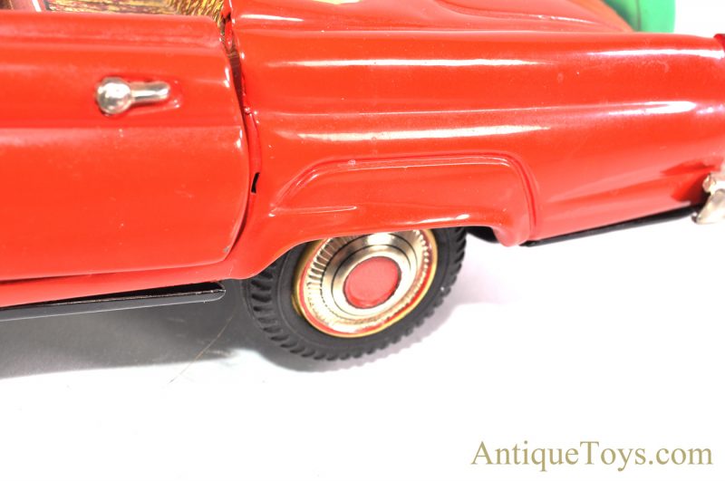 Vintage Nomura (TN) "Marvellous Car" Tin Lithographed Battery Operated '56 Thunderbird Speedster, Japanese Toy Car with Box <FONT COLOR="ff000 ">*SOLD*</font> - Image 8