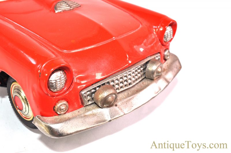Vintage Nomura (TN) "Marvellous Car" Tin Lithographed Battery Operated '56 Thunderbird Speedster, Japanese Toy Car with Box <FONT COLOR="ff000 ">*SOLD*</font> - Image 9