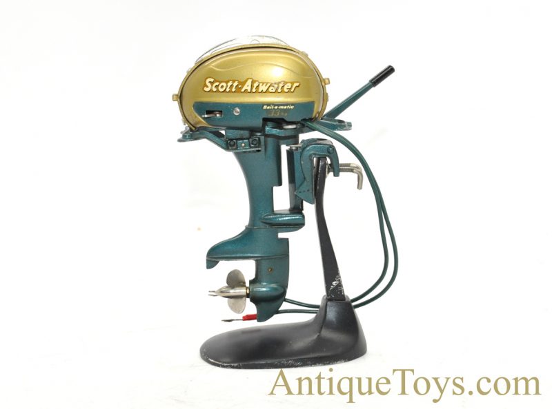 Vintage 1950’s Scott-Atwater 33 HP Battery Operated Outboard Bail-A-Matic Model Boat Motor with Box for Sale <FONT COLOR="ff000 ">*SOLD*</font> - Image 3