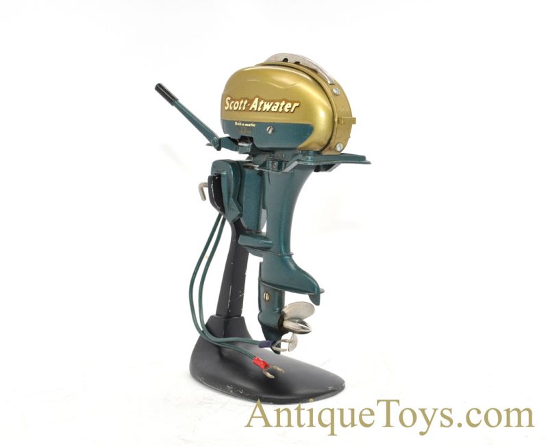 Vintage 1950’s Scott-Atwater 33 HP Battery Operated Outboard Bail-A-Matic Model Boat Motor with Box for Sale <FONT COLOR="ff000 ">*SOLD*</font> - Image 4