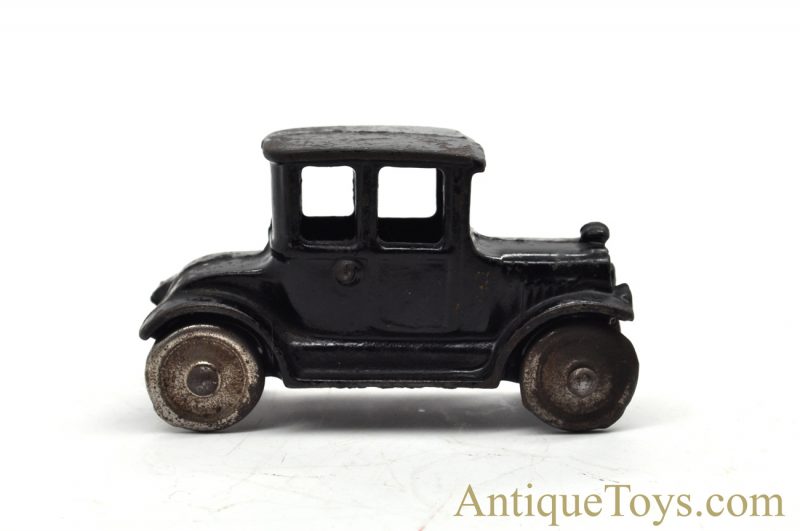 AC Williams Black Cast Iron Model T Coupe Car Toy for Sale