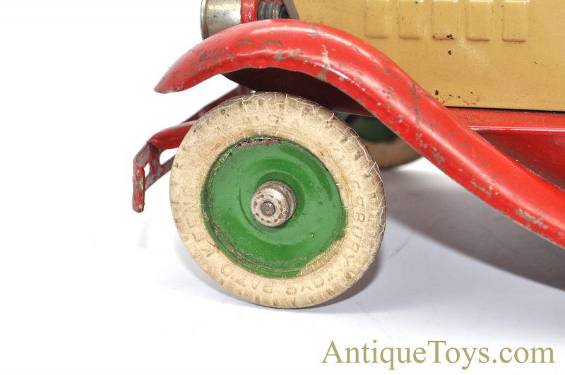 Antique 1930’s Kingsbury Toys Battery Operated & Windup Roadster Pressed Steel with Lights for Sale <FONT COLOR="ff000 ">*SOLD*</font> - Image 11