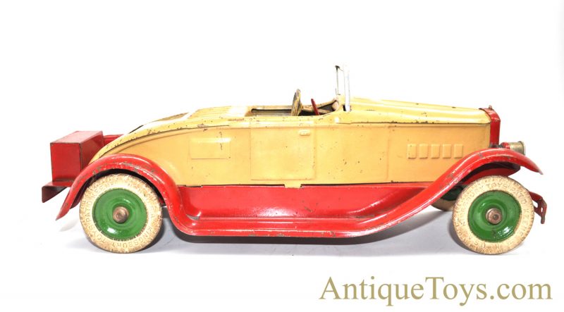 Antique 1930’s Kingsbury Toys Battery Operated & Windup Roadster Pressed Steel with Lights for Sale <FONT COLOR="ff000 ">*SOLD*</font> - Image 3