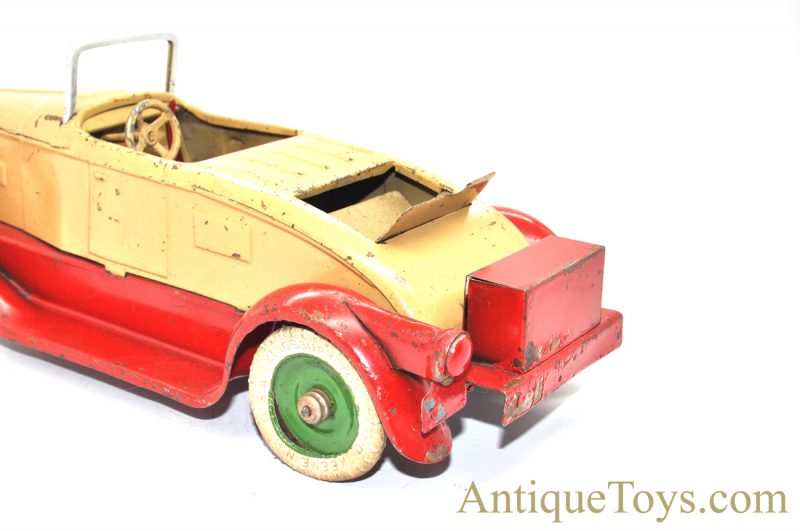 Antique 1930’s Kingsbury Toys Battery Operated & Windup Roadster Pressed Steel with Lights for Sale <FONT COLOR="ff000 ">*SOLD*</font> - Image 10