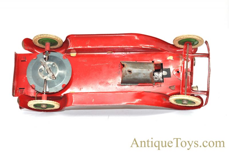 Antique 1930’s Kingsbury Toys Battery Operated & Windup Roadster Pressed Steel with Lights for Sale <FONT COLOR="ff000 ">*SOLD*</font> - Image 9